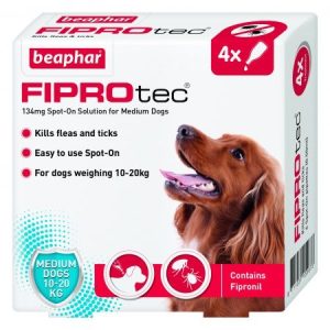 Fiprotec for Medium Dogs 10-20KG - 4 Pipettes