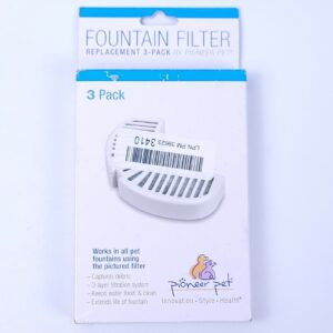 Pioneer Pet Replacement Filters for Ceramic & Stainless Steel Fountain 3 filters