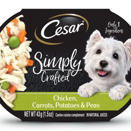 Cesar Simply Crafted Chicken & Beef Wet Dog Food Variety Pack