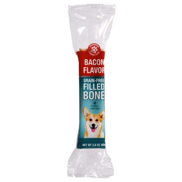Greenbrier Kennel Club Bacon Flavored Grain Free Filled Bones,