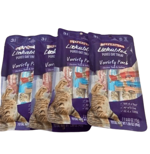 Beefeaters Lickables Puree Cat Treat Variety Pack Tuna & Salmon