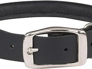 CC Leather Dog Collar 14 -16 Black