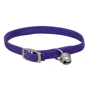 Cat Collar- Nylon Stretch Purple