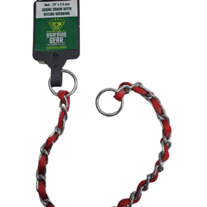 Guardian Gear - 14” x 2.5mm Choke Chain with Nylon-RED