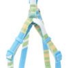 YOULY Multi-Color Striped Step-in Dog Harness for Dogs, S