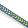 YOULY the Extrovert Blue & Green Braided Dog Collar, S