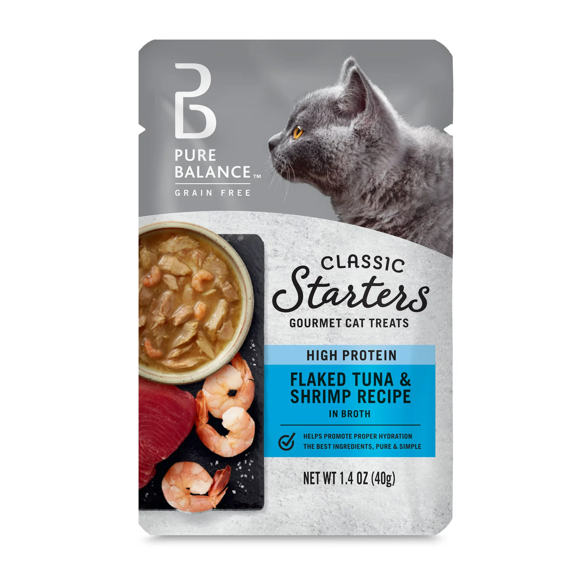 Pure Balance Classic Starters Cat Treats Flaked Tuna Shrimp