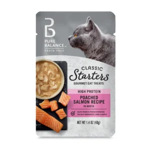 Pure Balance Classic Starters Gourmet Cat Treats, Poached Salmon in Broth