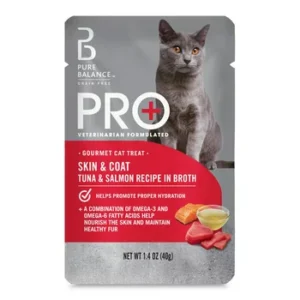 Pure Balance Pro+ Gourmet Cat Treat Skin Coat Tuna Salmon Recipe