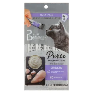 Pure Balance Puree Gourmet Cat Treats with Real Chicken